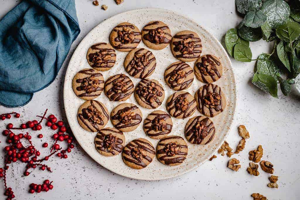 Die veganen Walnussplätzchen Rezept
