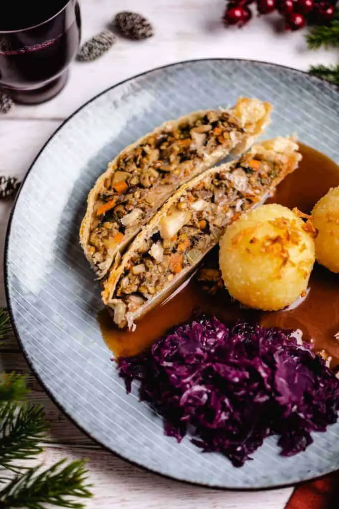 Veganer Pilzbraten im Blätterteig Rezept