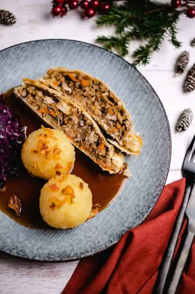 Veganer Pilzbraten im Blätterteig Rezept