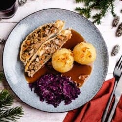 Veganer Pilzbraten im Blätterteig Rezept