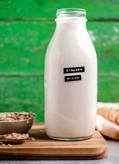 Einkorn Milch selber machen (vegan)