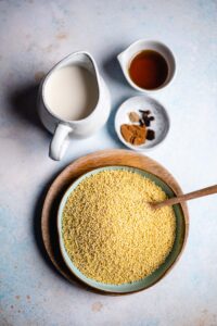 Die Zutaten für das Porridge