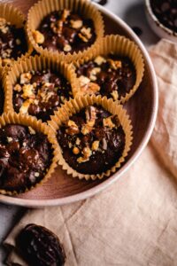 vegane gesunde Dattel Muffins