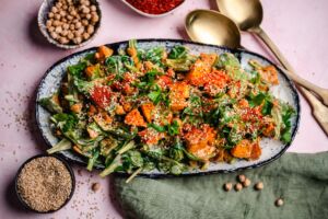 Süßkartoffelsalat mit Harissa (vegan & glutenfrei) Rezept