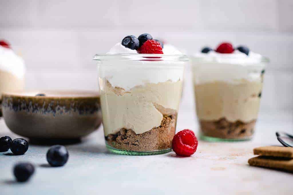 veganer Cheesecake im Glas (glutenfrei) Rezept