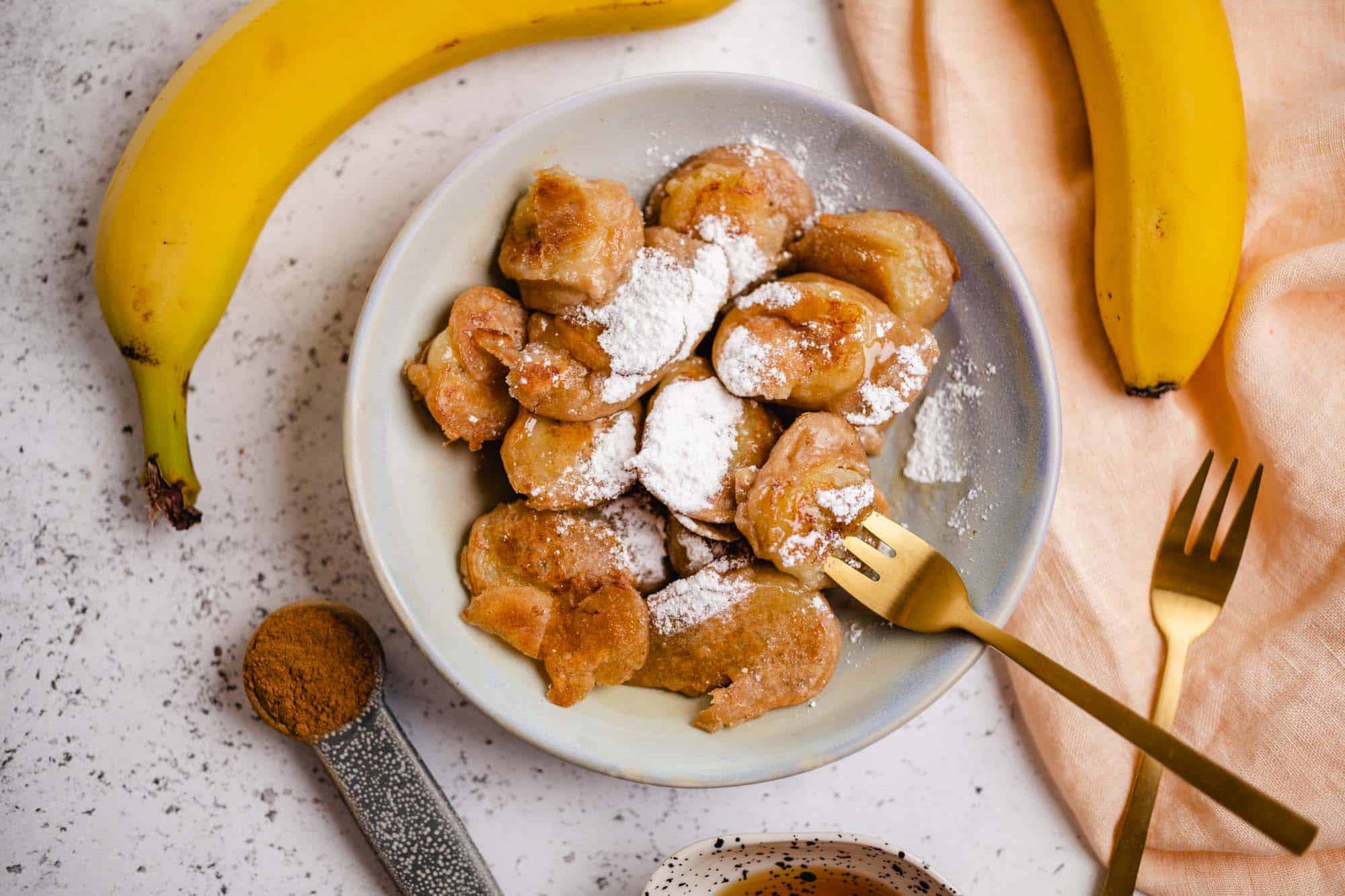 Vegane Mini Bananen Pancakes — VEGANE VIBES