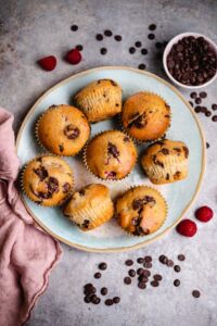 Schoko Himbeer Muffins (vegan) Rezept