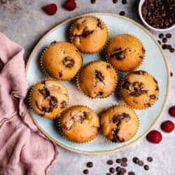 Schoko Himbeer Muffins (vegan) Rezept