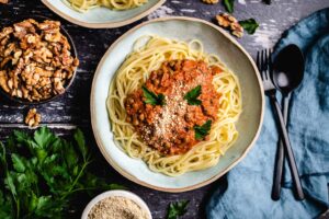 vegane Walnuss Bolognese