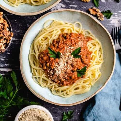 vegane Walnuss Bolognese