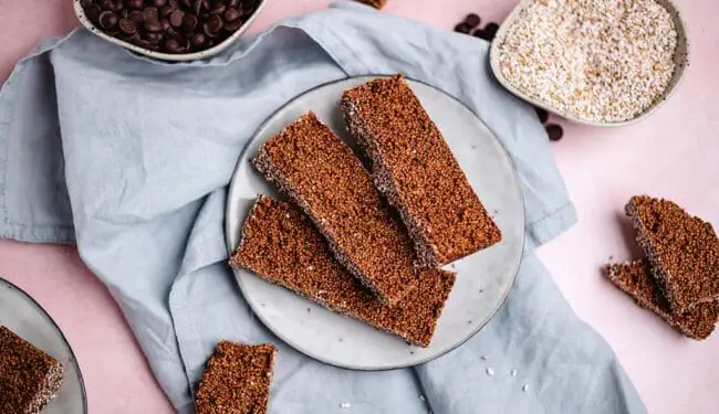 vegane Amaranth Schnitten (3 Zutaten)