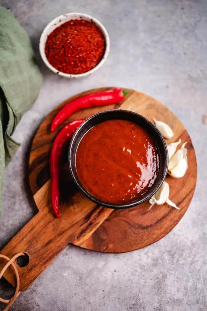 vegane Gochujang Sauce (ölfrei, glutenfrei)