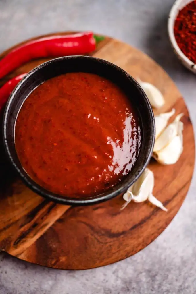 vegane Gochujang Sauce (ölfrei, glutenfrei)