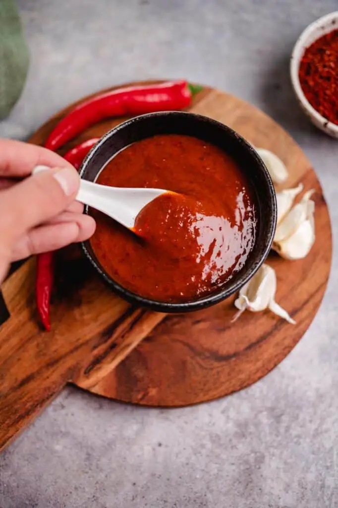 vegane Gochujang Sauce (ölfrei, glutenfrei)