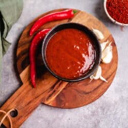 vegane Gochujang Sauce (ölfrei, glutenfrei)