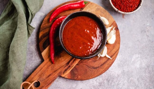 vegane Gochujang Sauce (ölfrei, glutenfrei)