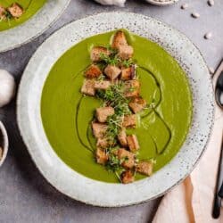 Vegane Brokkoli Spinat Suppe