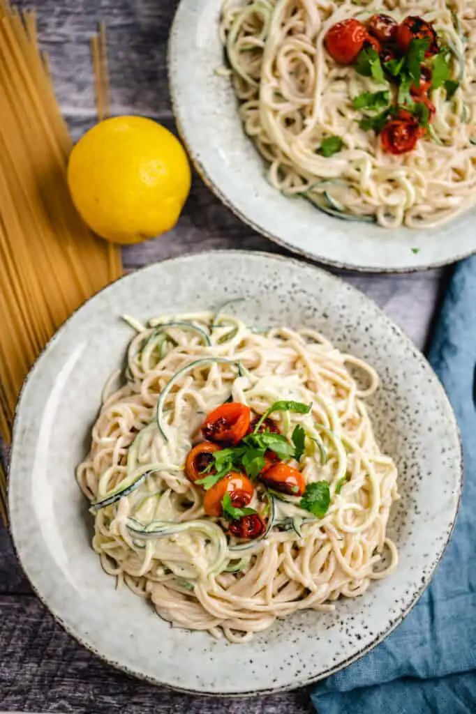 Vegane Zoodles mit Spaghetti