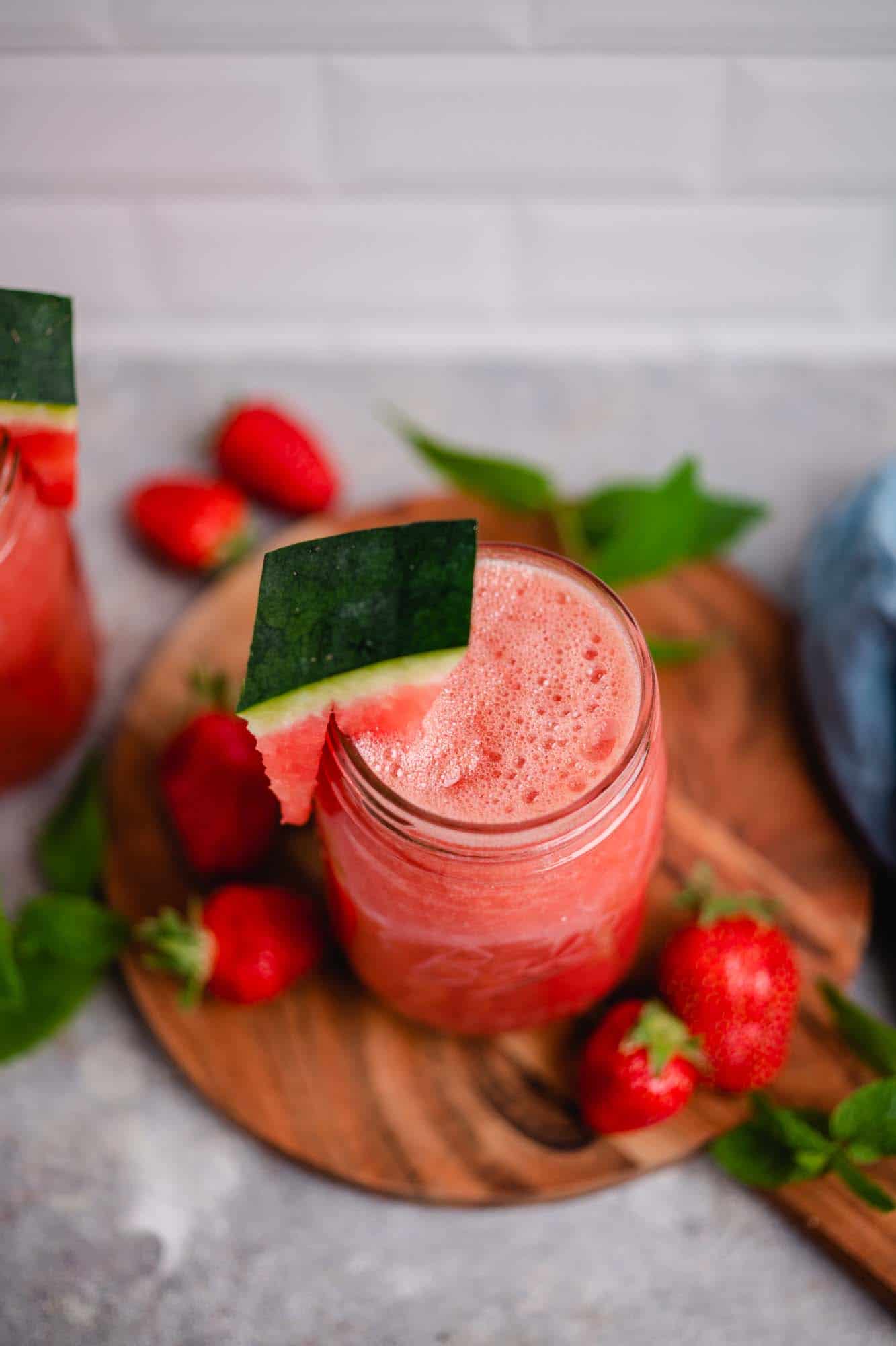 Vegane Erdbeer-Melonen Limonade — VEGANE VIBES