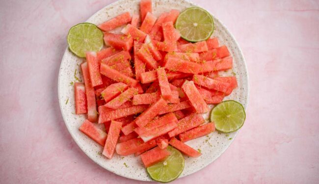 Vegane Wassermelonen Pommes