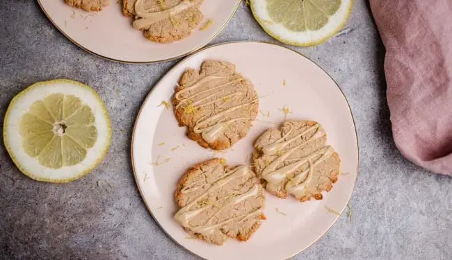 Vegane Zitronenkekse (glutenfrei & ölfrei)