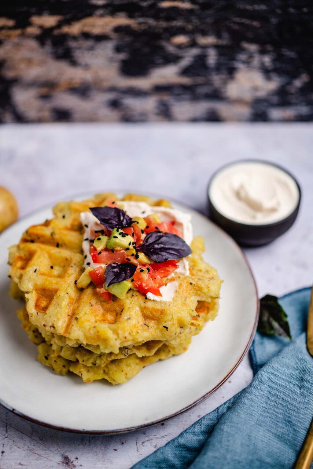 Vegane Kartoffel Waffeln (gf) 30 Minuten — VEGANE VIBES