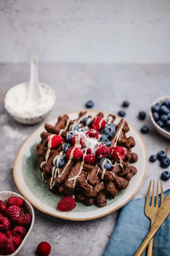 Schoko-Kokos Waffeln (glutenfrei)