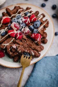 Schoko-Kokos Waffeln (glutenfrei)