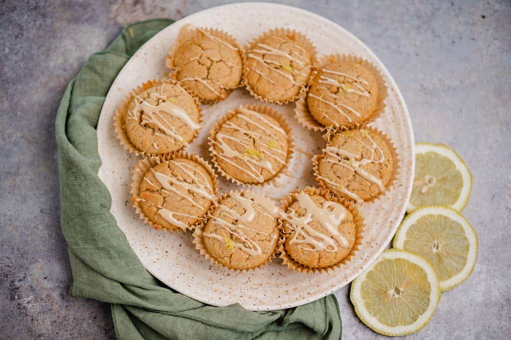 vegane Zitronen Muffins (glutenfrei)