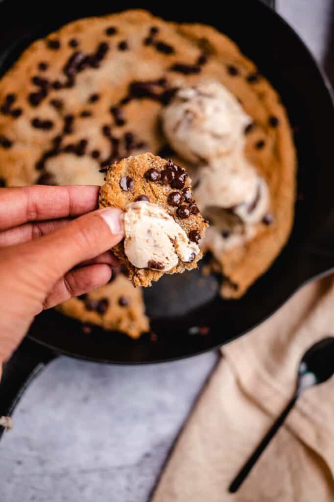 Veganer Pfannencookie (glutenfrei) Rezept