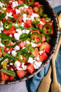 Wassermelonensalat (vegan & glutenfrei) Rezept