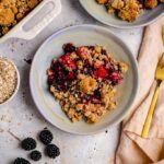 Brombeer Apfel Crumble (vegan, gf)