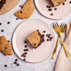 Vegane und glutenfreie Cookie Brownies