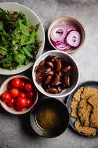 Zutaten für den Salat