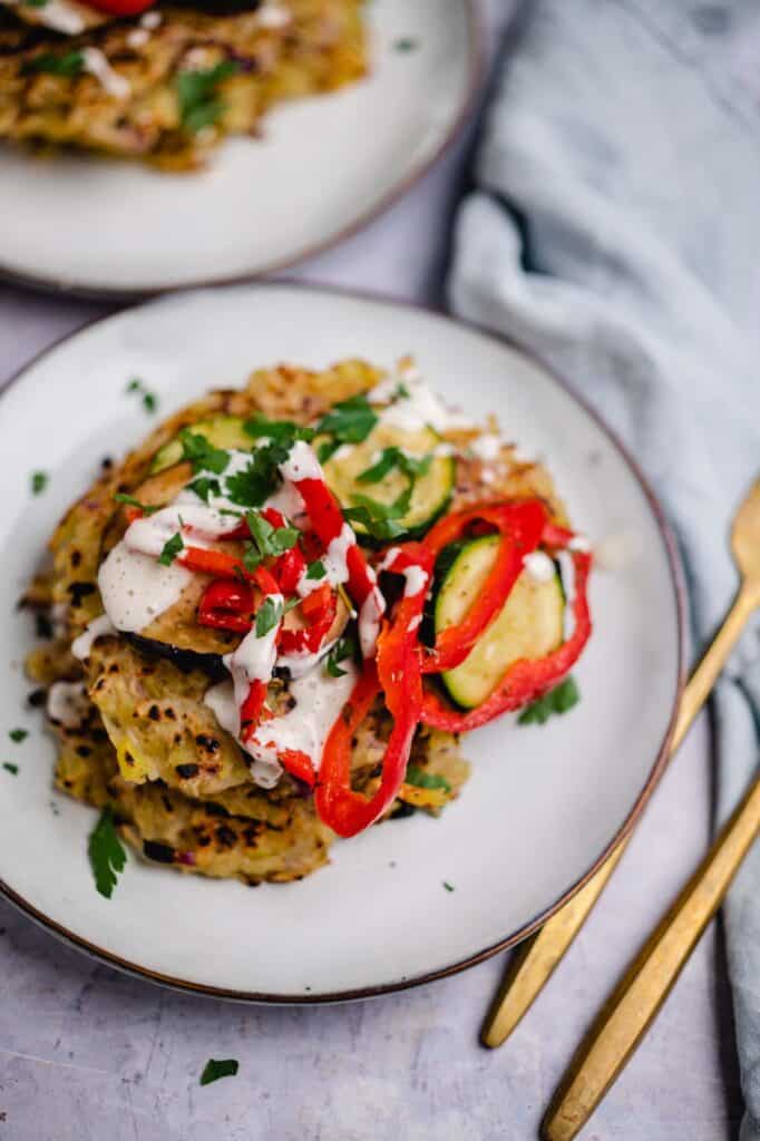 Rösti mit Antipasti Gemüse (v&gf)