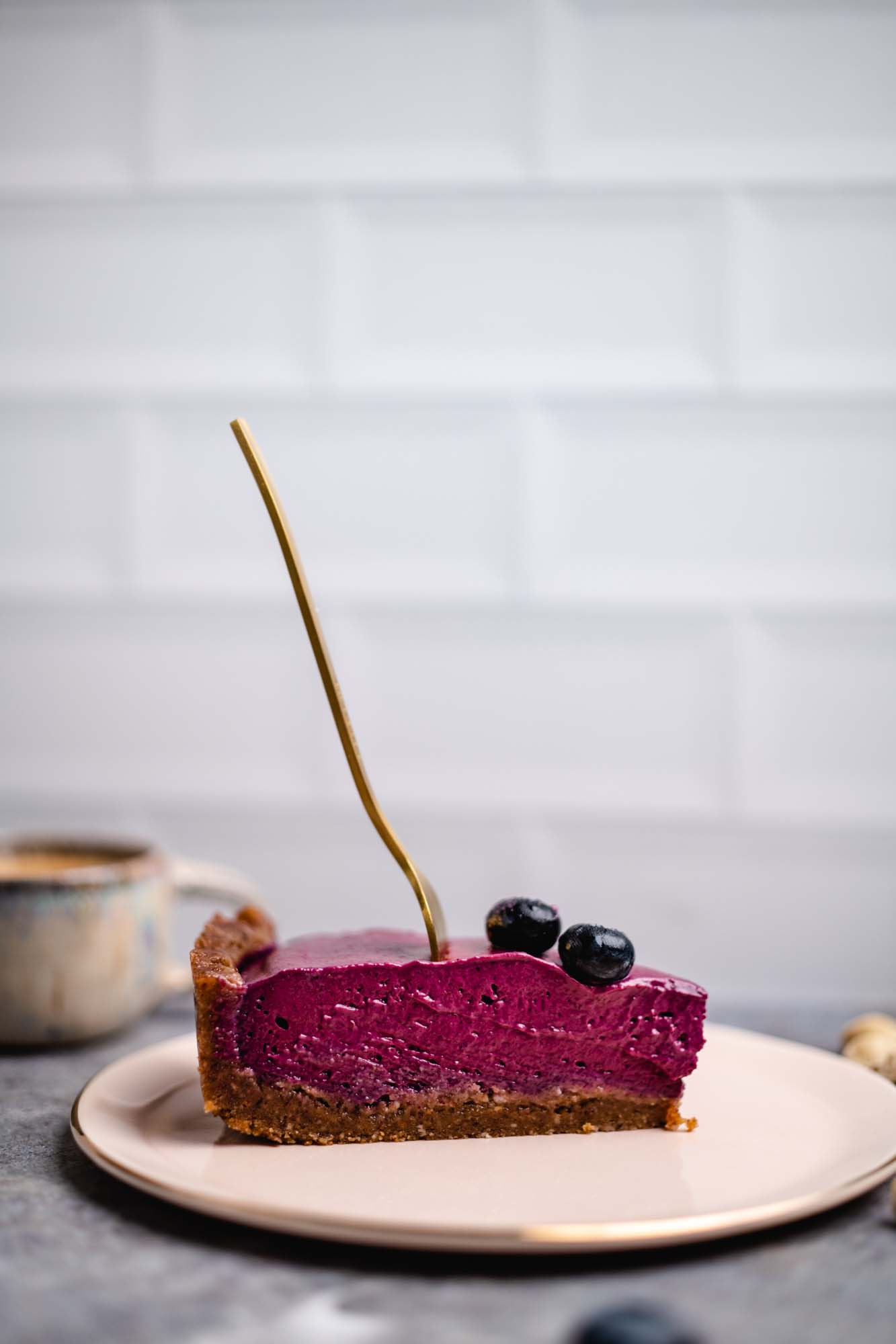Veganer Heidelbeer Cheesecake (roh) — VEGANE VIBES
