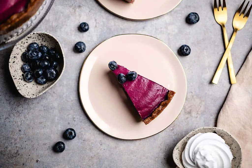 Veganer Heidelbeer Cheesecake (roh) — VEGANE VIBES