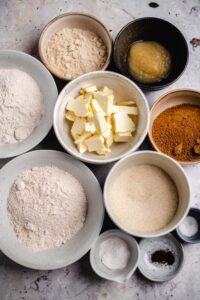 Zutaten für die Schokoladen Cookies (vegan)