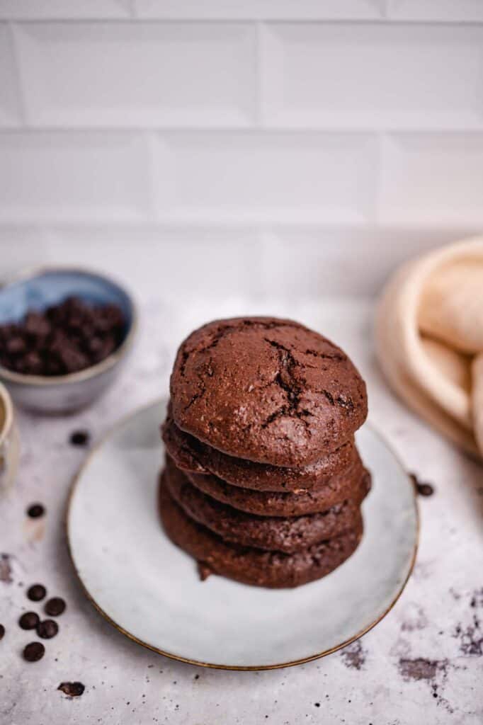 Vegane Brownie Cookies (glutenfrei) Rezept