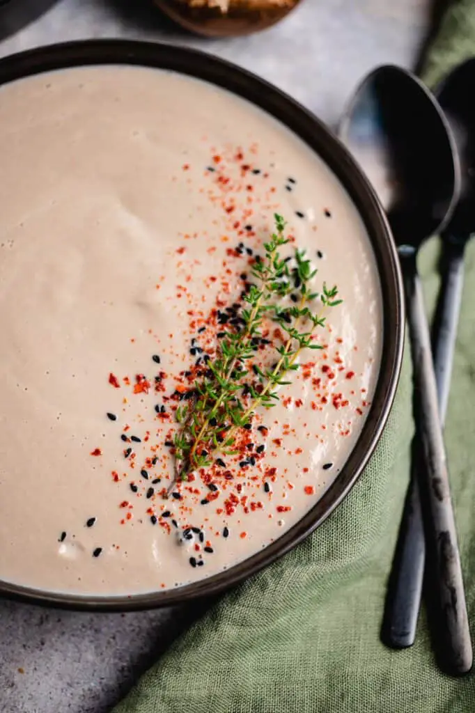 Creamy vegan mushroom soup (gf) recipe