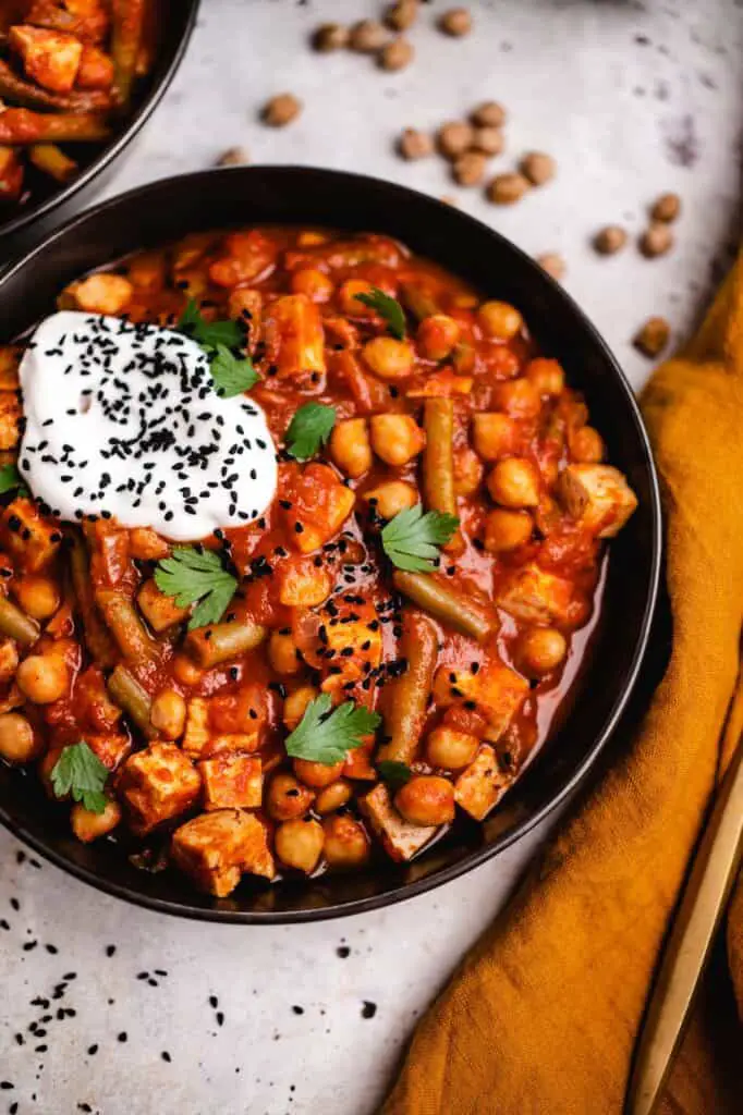 Stew with tofu and harissa (vegan &amp; gf)