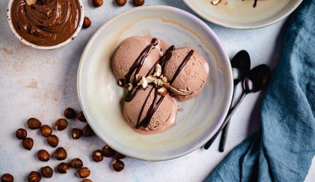 Veganes Nutella-Eis selber machen
