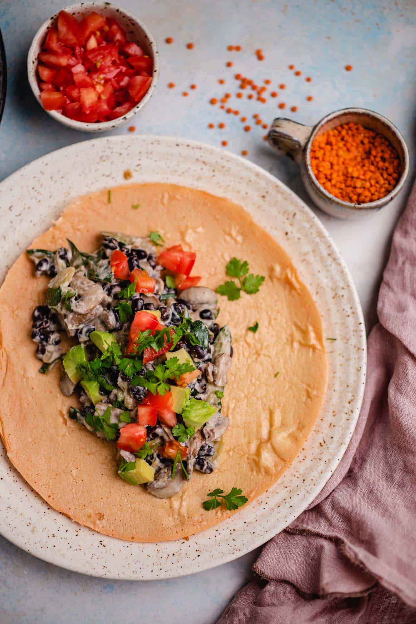 Tortilla Wraps aus Linsen (vegan &amp; gf) — VEGANE VIBES
