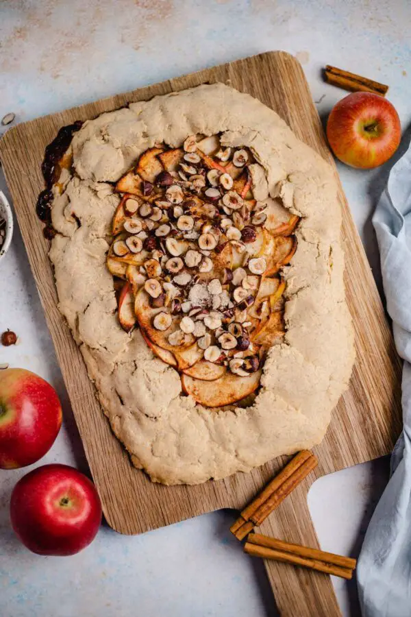 Apfel Galette (vegan &amp; glutenfrei) Rezept — VEGANE VIBES