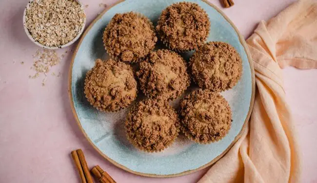 Vegane Zimt Crumble Muffins