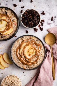 Apfel Zimt Overnight Oats (vegan, glutenfrei)