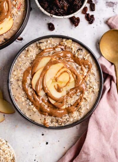 Apfel Zimt Overnight Oats (vegan, glutenfrei)