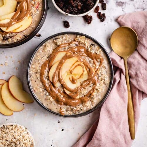 Apfel Zimt Overnight Oats (vegan, glutenfrei)