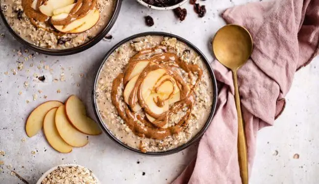 Apfel Zimt Overnight Oats (vegan, glutenfrei)