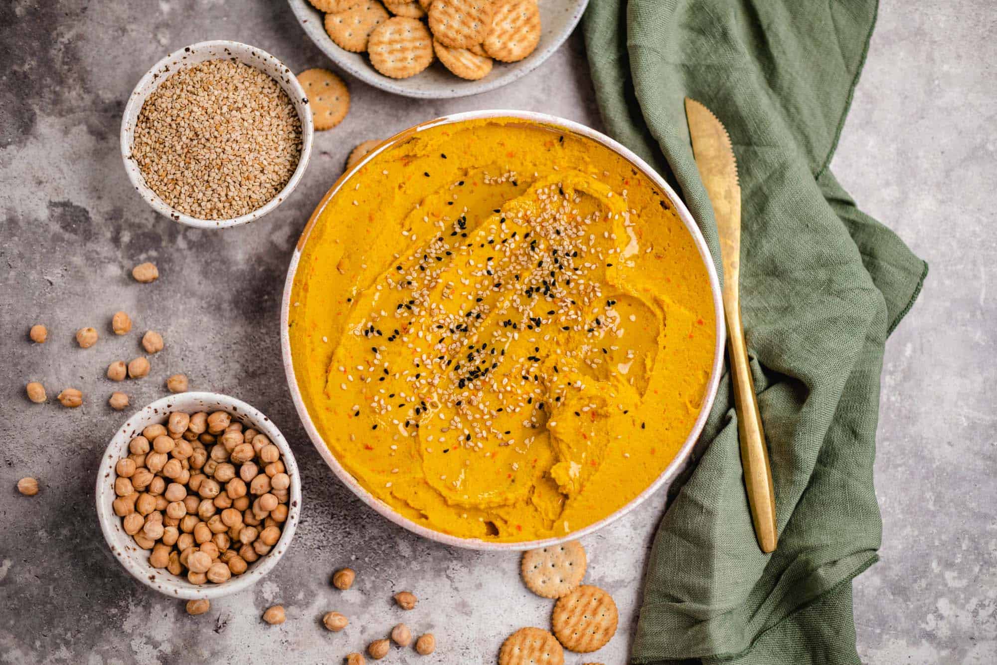 Gerösteter Kürbis Hummus (v &amp; gf) Rezept — VEGANE VIBES